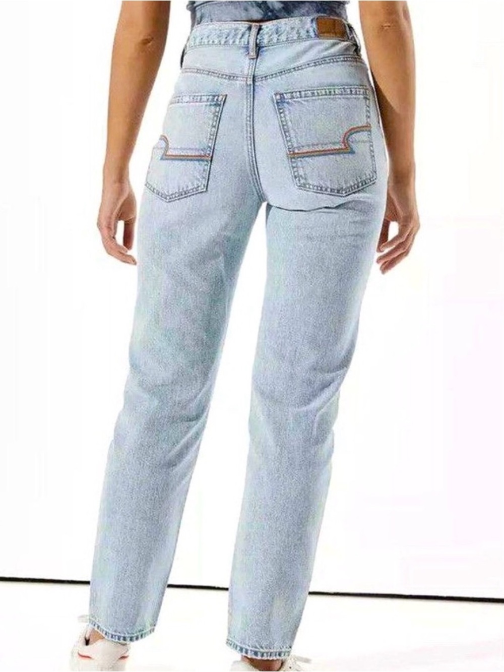 American Eagle PRIDE 90s Boyfriend Jean Rigid Denim Light Wash